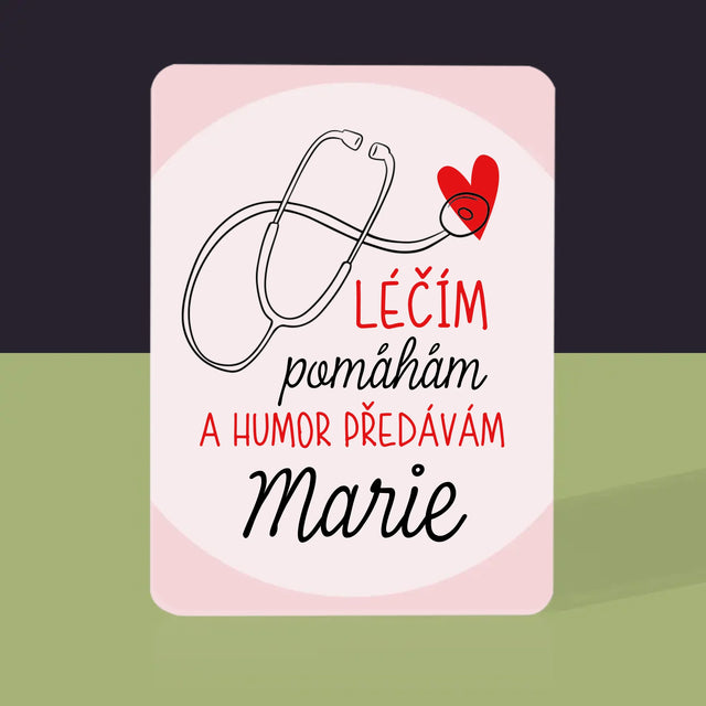 Jméno A Nápis: Léčím Pomáhám - Hrací Karty