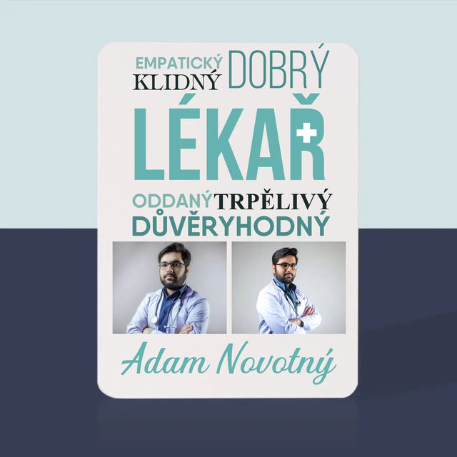 Fotokoláž: Lékař Vlastnosti - Hrací Karty