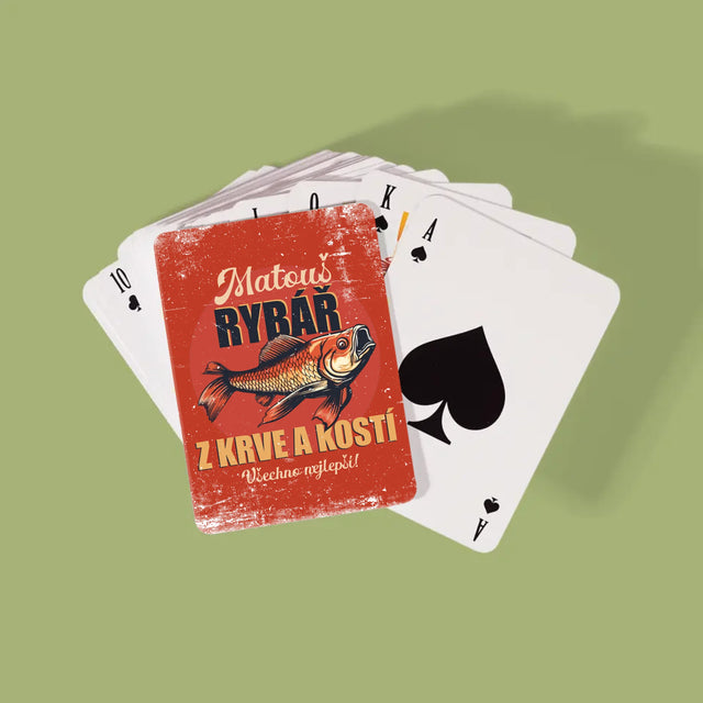 Jméno A Nápis: Rybář Z Krve A Kostí - Hrací Karty