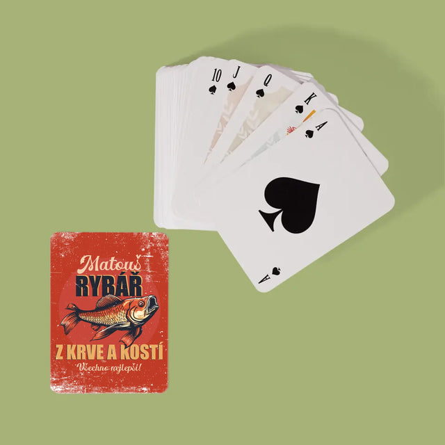 Jméno A Nápis: Rybář Z Krve A Kostí - Hrací Karty