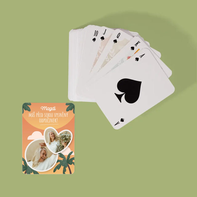 Fotokoláž: Vysněný Odpočinek - Hrací Karty