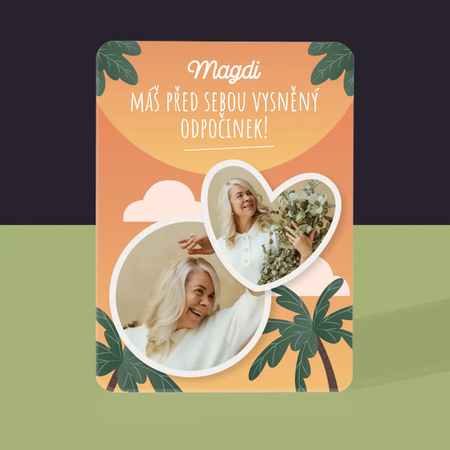 Fotokoláž: Vysněný Odpočinek - Hrací Karty