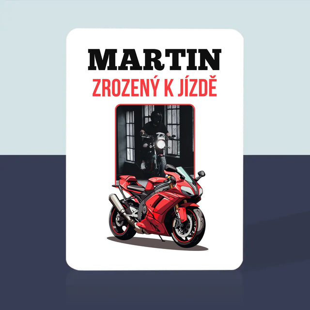 Fotka S Textem: Zrozený K Jízdě  - Hrací Karty