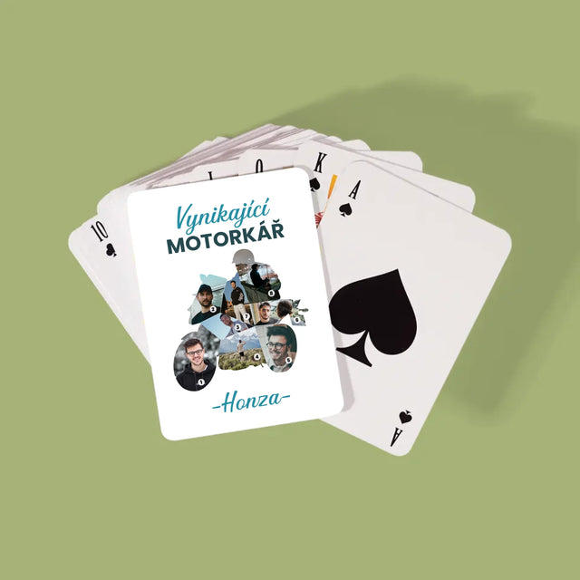Tvar Z Fotek: Vynikající Motorkář - Hrací Karty