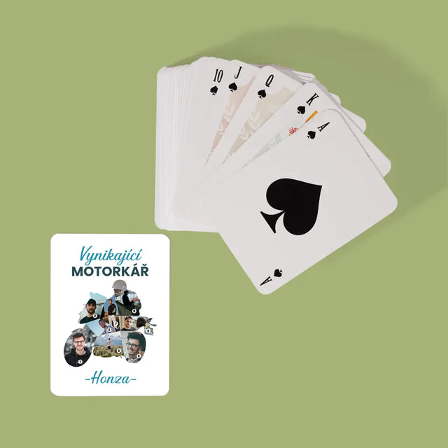 Tvar Z Fotek: Vynikající Motorkář - Hrací Karty