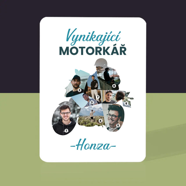 Tvar Z Fotek: Vynikající Motorkář - Hrací Karty
