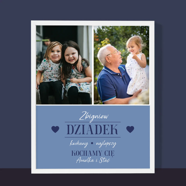 Fotokoláž: Milý Dědečku - Tisk V Rámečku