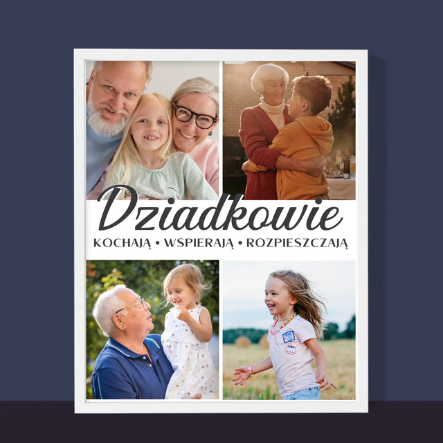 Fotokoláž: Drazí Prarodiče - Tisk V Rámečku