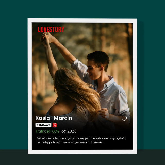 Fotka A Textem: Plakát Netflix - Tisk V Rámečku