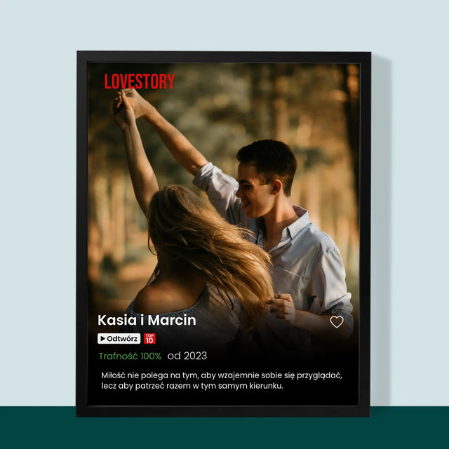 Fotka A Textem: Plakát Netflix - Tisk V Rámečku