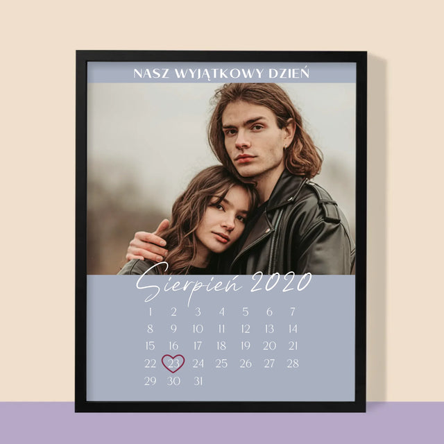 Fotka A Textem: Náš Vyjímečný Den - Tisk V Rámečku
