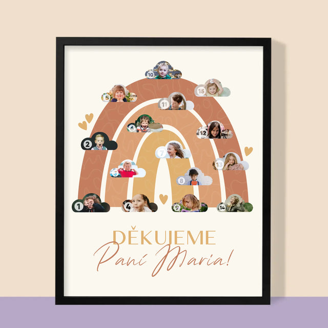 Fotokoláž: Pro Učitele Duha - Tisk V Rámečku