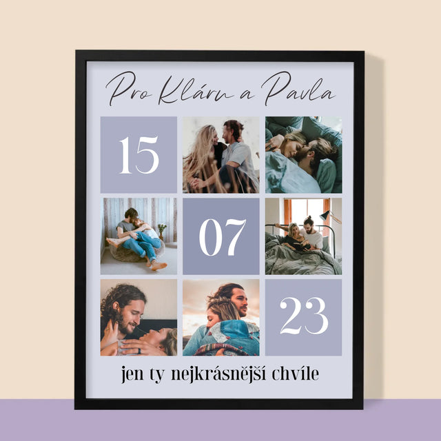 Fotokoláž: Nejlepší Chvíle - Tisk V Rámečku