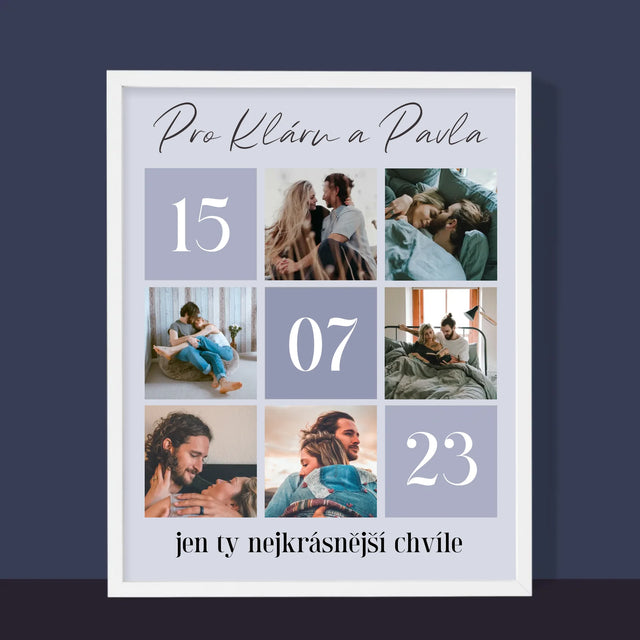 Fotokoláž: Nejlepší Chvíle - Tisk V Rámečku