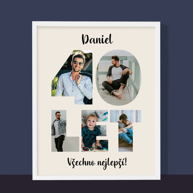 Slovo Z Fotek: 40 Let Z Tvých Fotek - Tisk V Rámečku