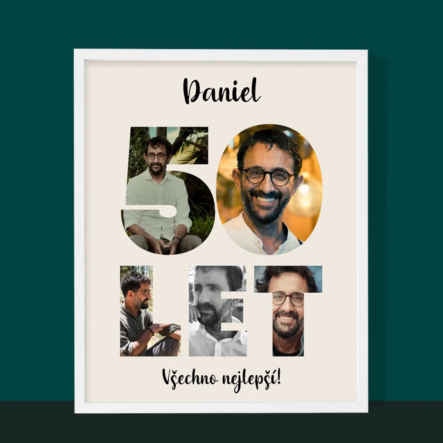 Slovo Z Fotek: 50 Let Z Tvých Fotek - Tisk V Rámečku
