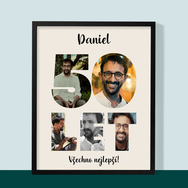 Slovo Z Fotek: 50 Let Z Tvých Fotek - Tisk V Rámečku