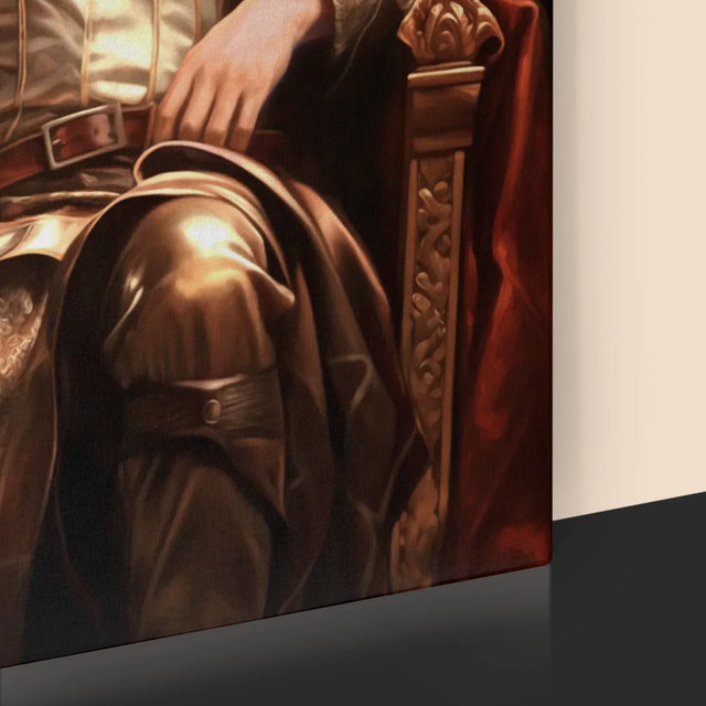 Královský Portrét: Královský Trůn: Královský Portrét - Tisk V Rámečku