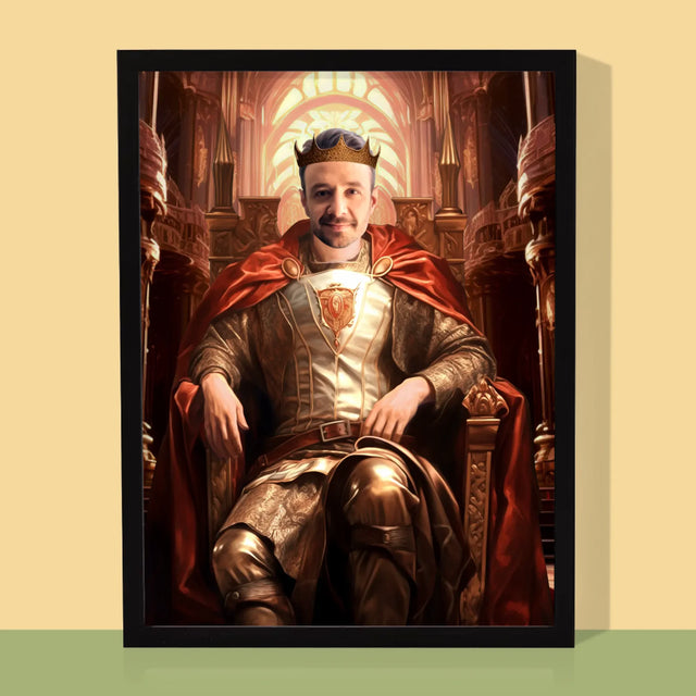 Královský Portrét: Královský Trůn: Královský Portrét - Tisk V Rámečku