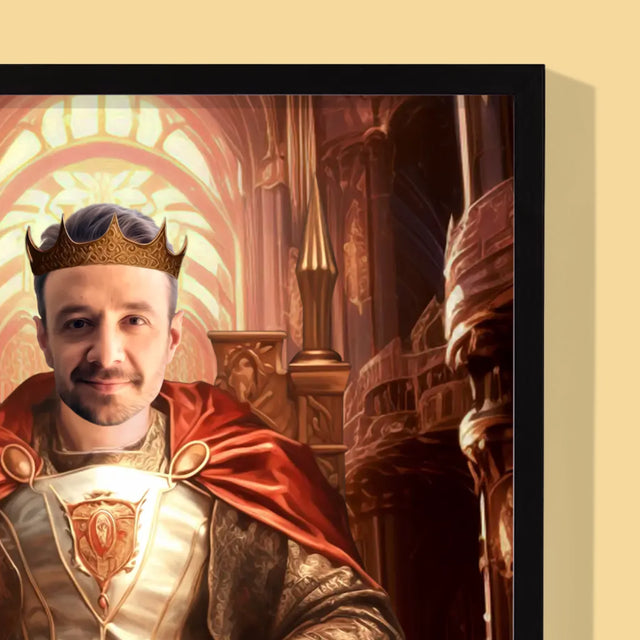 Královský Portrét: Královský Trůn: Královský Portrét - Tisk V Rámečku
