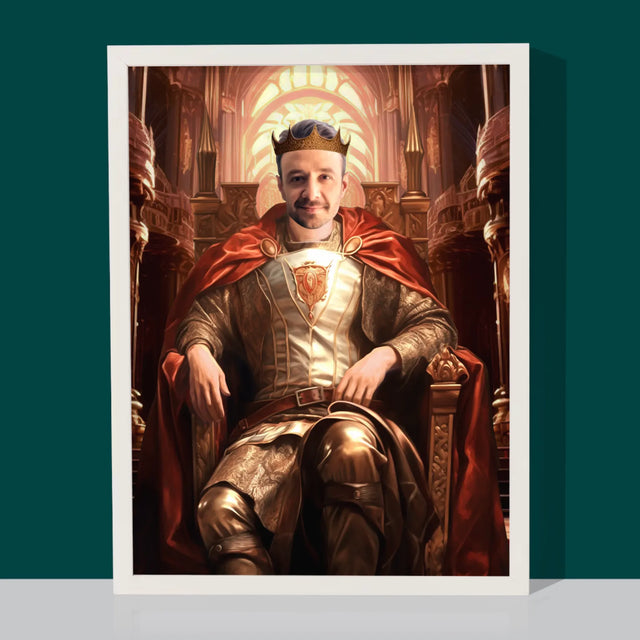 Královský Portrét: Královský Trůn: Královský Portrét - Tisk V Rámečku