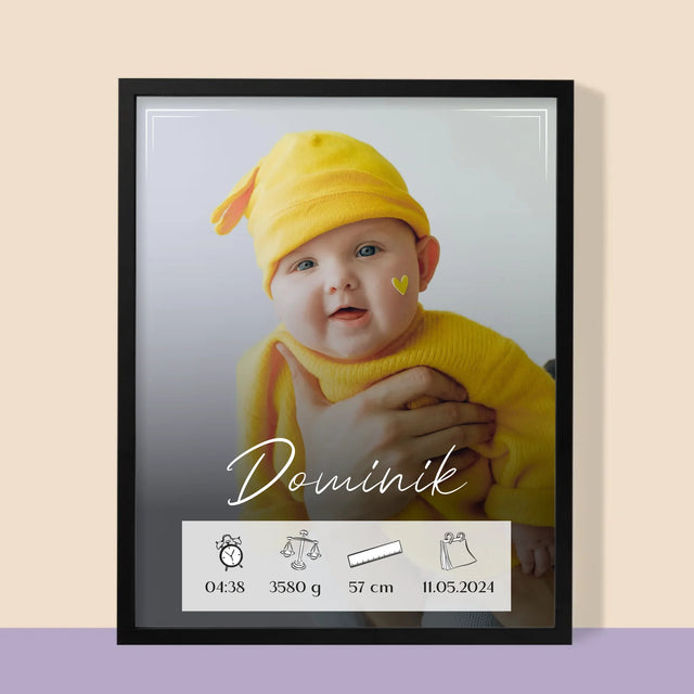 Údaje O Narození Ditěte: Údaje O Narození Rámeček - Tisk V Rámečku