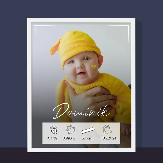 Údaje O Narození Ditěte: Údaje O Narození Rámeček - Tisk V Rámečku