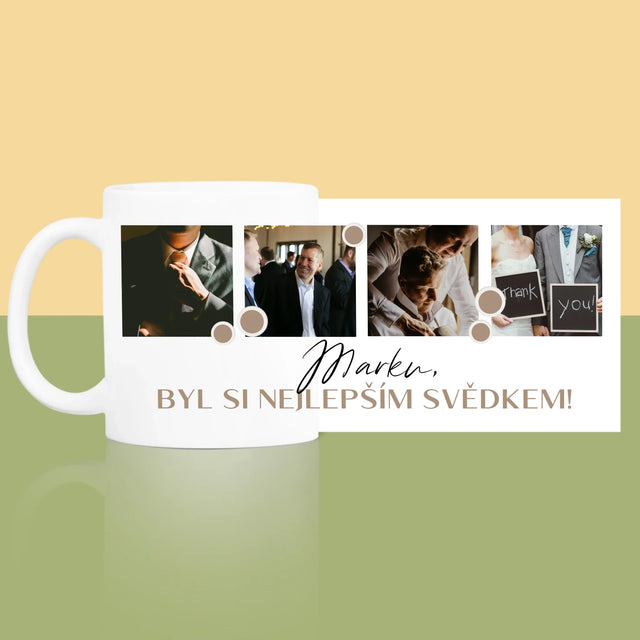 Fotokoláž: Děkovná Koláž Pro Svědka - Hrnek