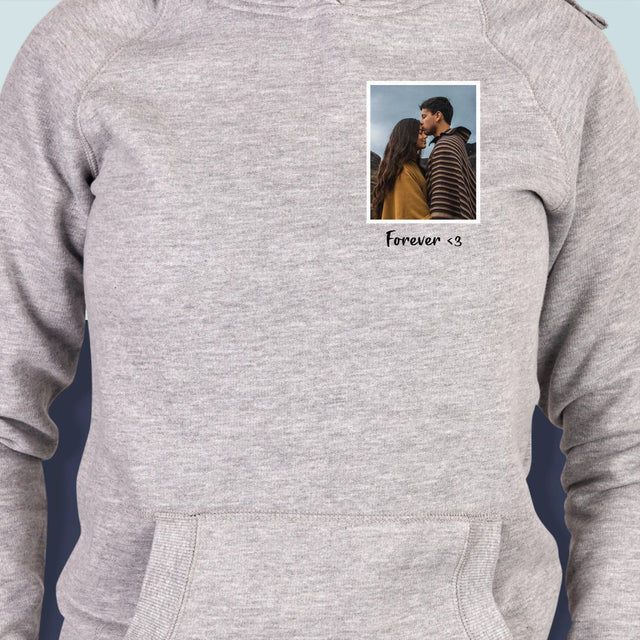 Fotka S Textem: Fotka V Rámečku - Dámská Mikina S Kapuci