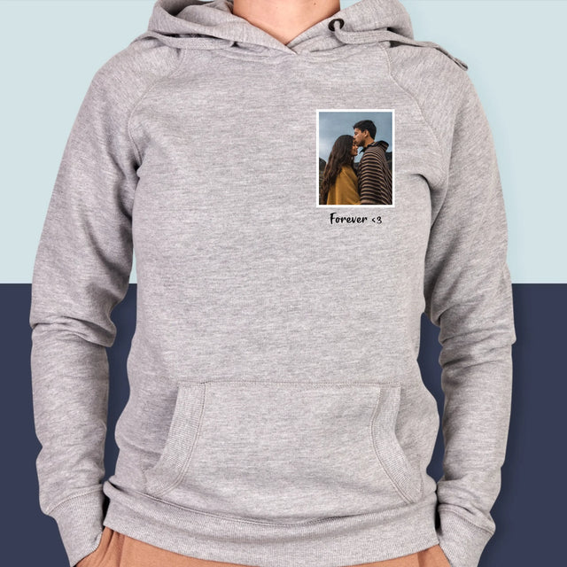 Fotka S Textem: Fotka V Rámečku - Dámská Mikina S Kapuci