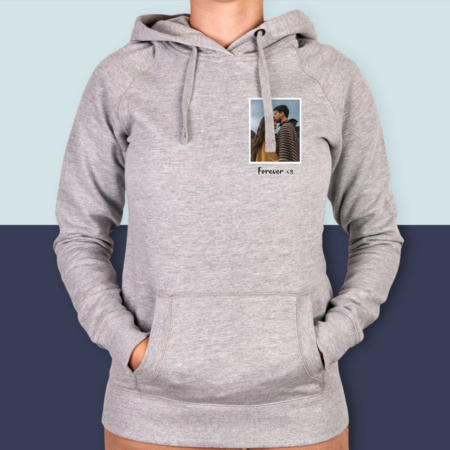 Fotka S Textem: Fotka V Rámečku - Dámská Mikina S Kapuci