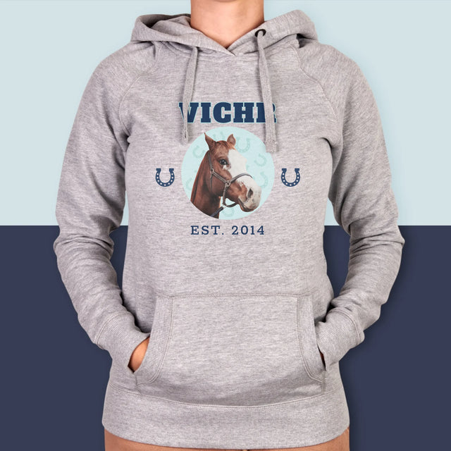 Tvoje Postava: Tvůj Kůň - Dámská Mikina S Kapuci