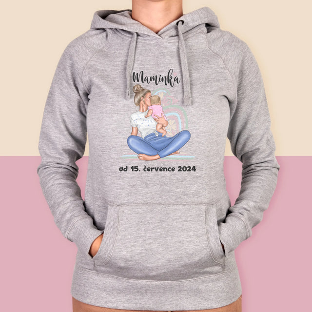 Designér Postav: Mladá Mamina - Dámská Mikina S Kapuci