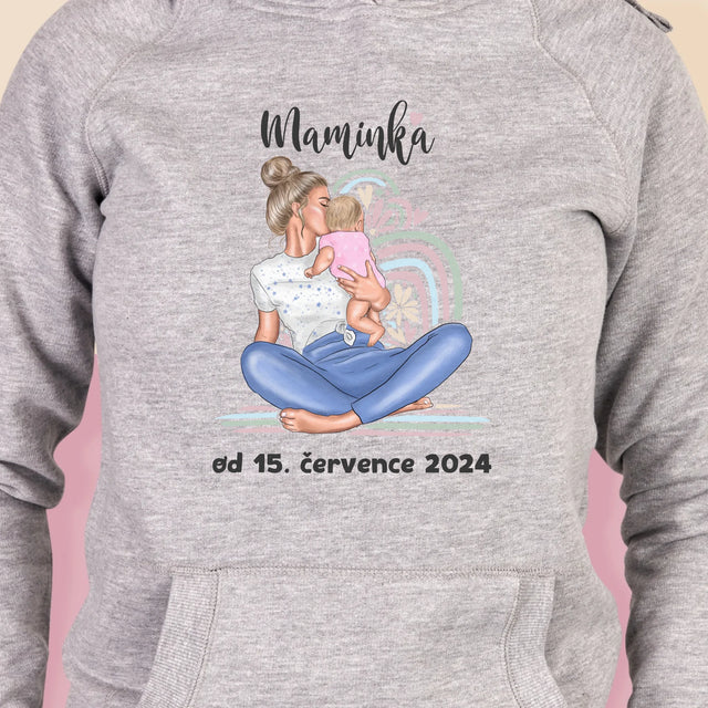 Designér Postav: Mladá Mamina - Dámská Mikina S Kapuci