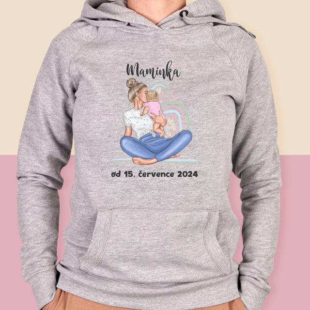 Designér Postav: Mladá Mamina - Dámská Mikina S Kapuci