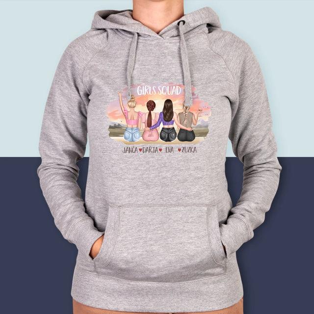 Designér Postav: Girls Squad - Dámská Mikina S Kapuci