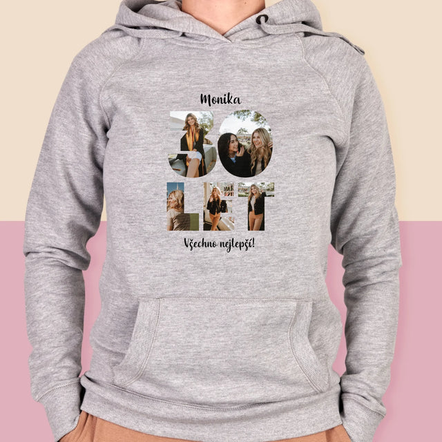 Slovo Z Fotek: 30 Let Z Tvých Fotek - Dámská Mikina S Kapuci