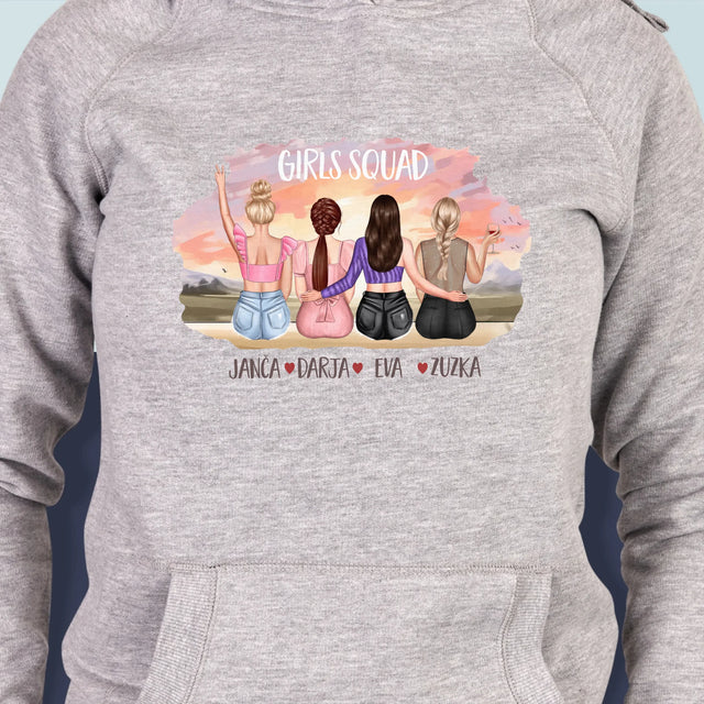 Designér Postav: Girls Squad - Dámská Mikina S Kapuci