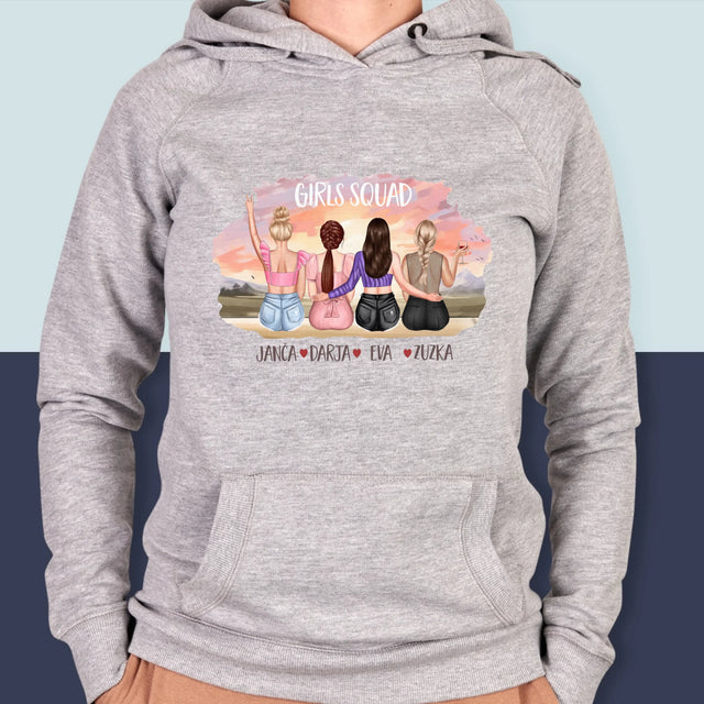 Designér Postav: Girls Squad - Dámská Mikina S Kapuci