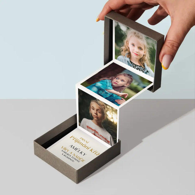 Fotokoláž: První Přijímání Kříž - Fotoalbum Harmonika