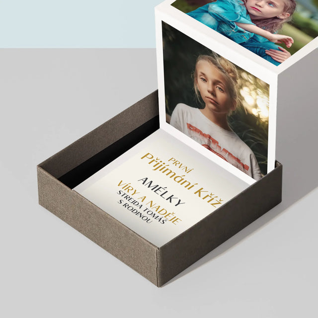 Fotokoláž: První Přijímání Kříž - Fotoalbum Harmonika