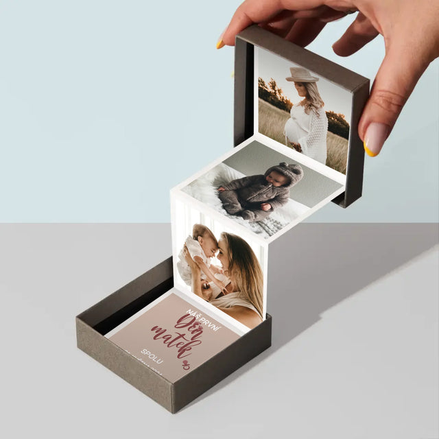 Fotokoláž: Náš První Den Matek - Fotoalbum Harmonika