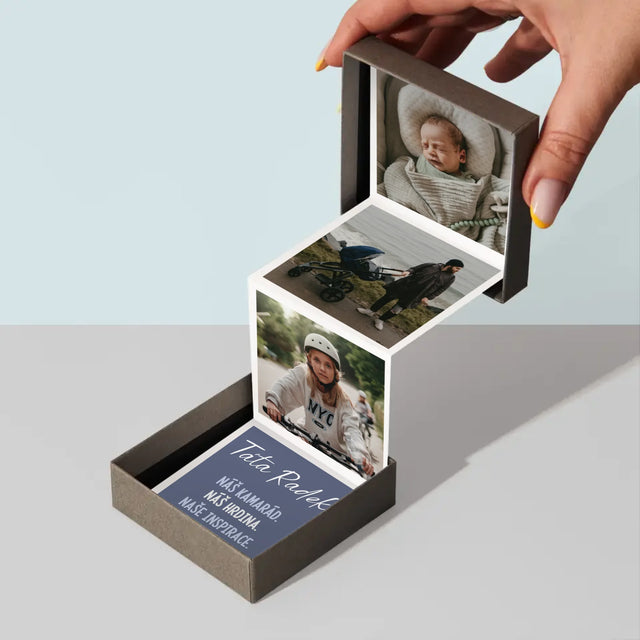 Fotokoláž: Táta Kamarád - Fotoalbum Harmonika