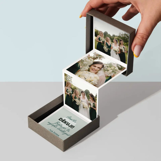 Fotka S Textem: Byla Jsi Ta Nejlepší Svědkyně - Fotoalbum Harmonika