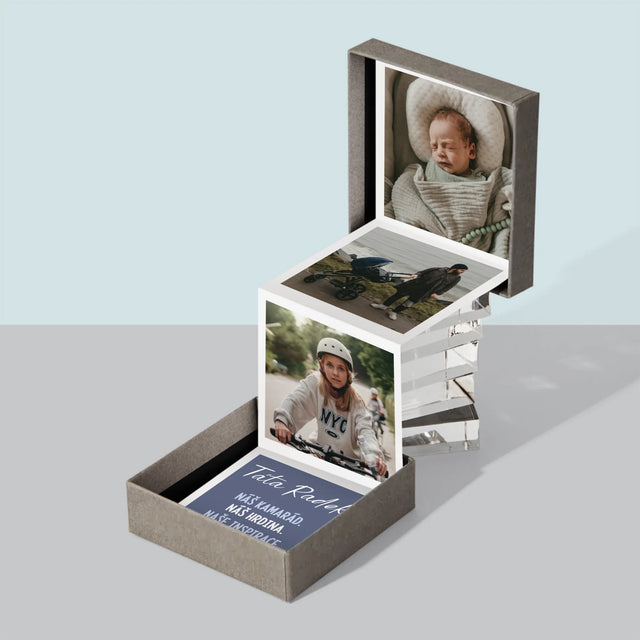 Fotokoláž: Táta Kamarád - Fotoalbum Harmonika