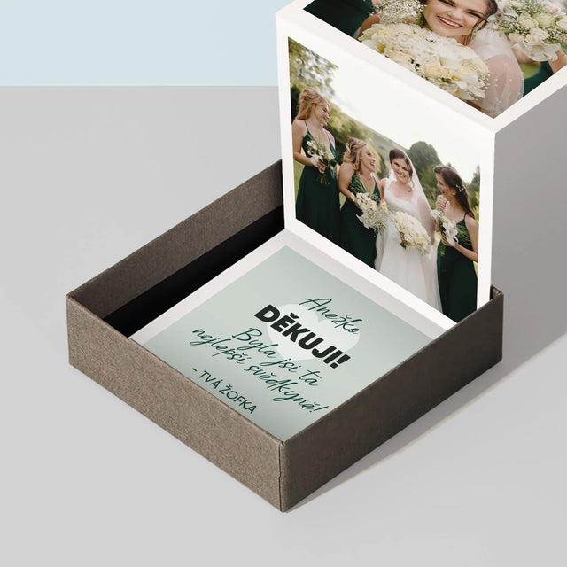 Fotka S Textem: Byla Jsi Ta Nejlepší Svědkyně - Fotoalbum Harmonika