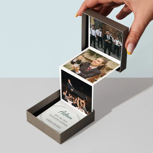 Fotka S Textem: Byl Jsi Ten Nejlepší Svědek - Fotoalbum Harmonika