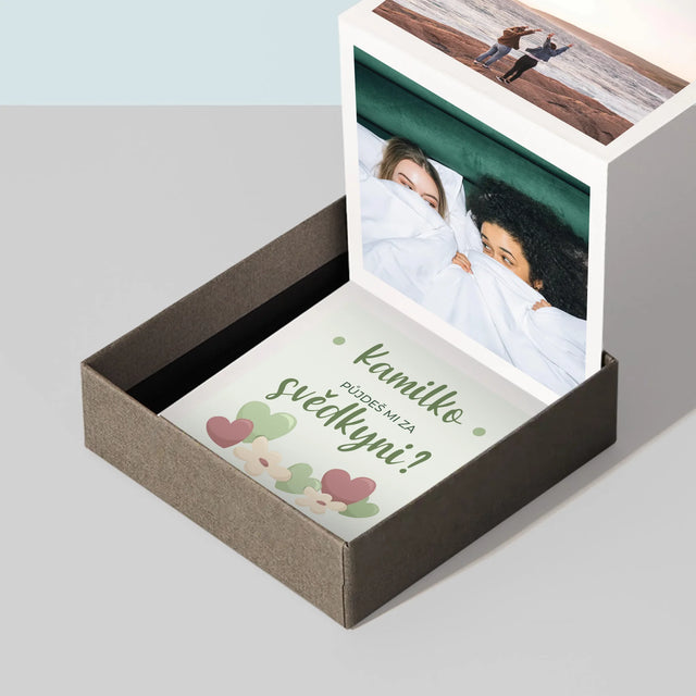 Fotka S Textem: Půjdeš Mi Za Svědkyni Květiny - Fotoalbum Harmonika