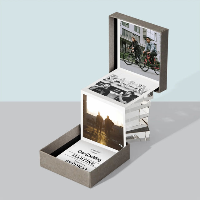 Fotka S Textem: Our Wedding Svědek - Fotoalbum Harmonika