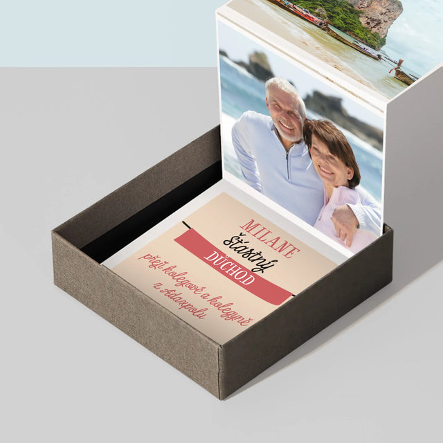 Jméno A Nápis: Šťastný Důchod - Fotoalbum Harmonika